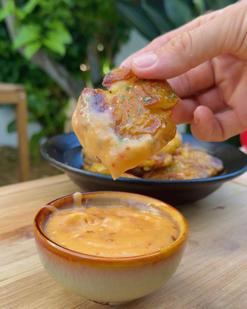 Crispy lemon pepper potatoes with a chipotle aioli by letsmunchh
