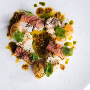 Jersey Royal, Smoked Eel, and Nasturtium Salad Recipe By Bohemia Head Chef Steve Smith
